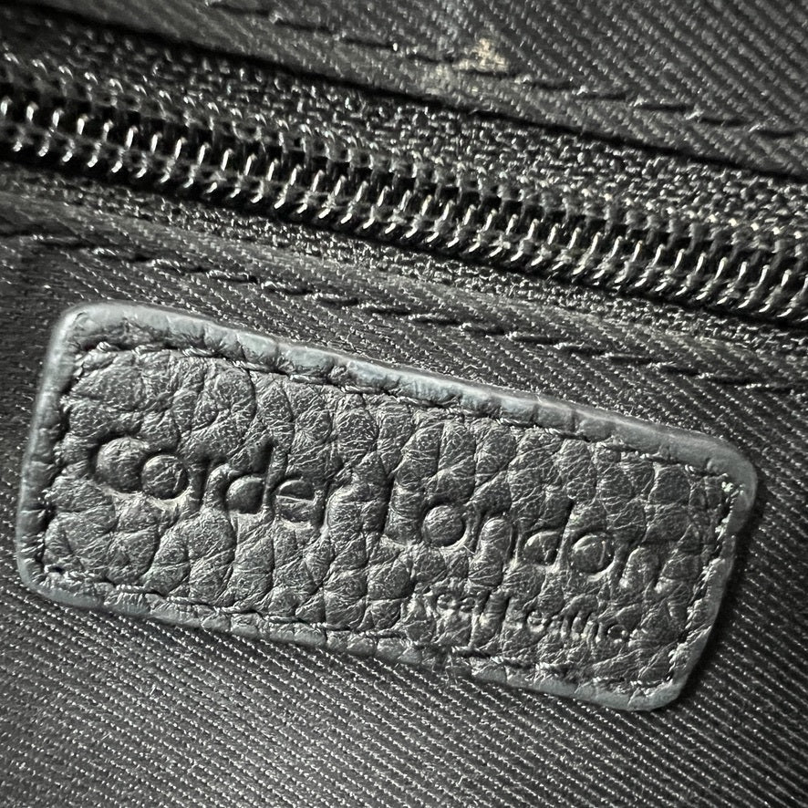 Corder London Black Pebbled Leather Crossbody Bag Adjustable Strap