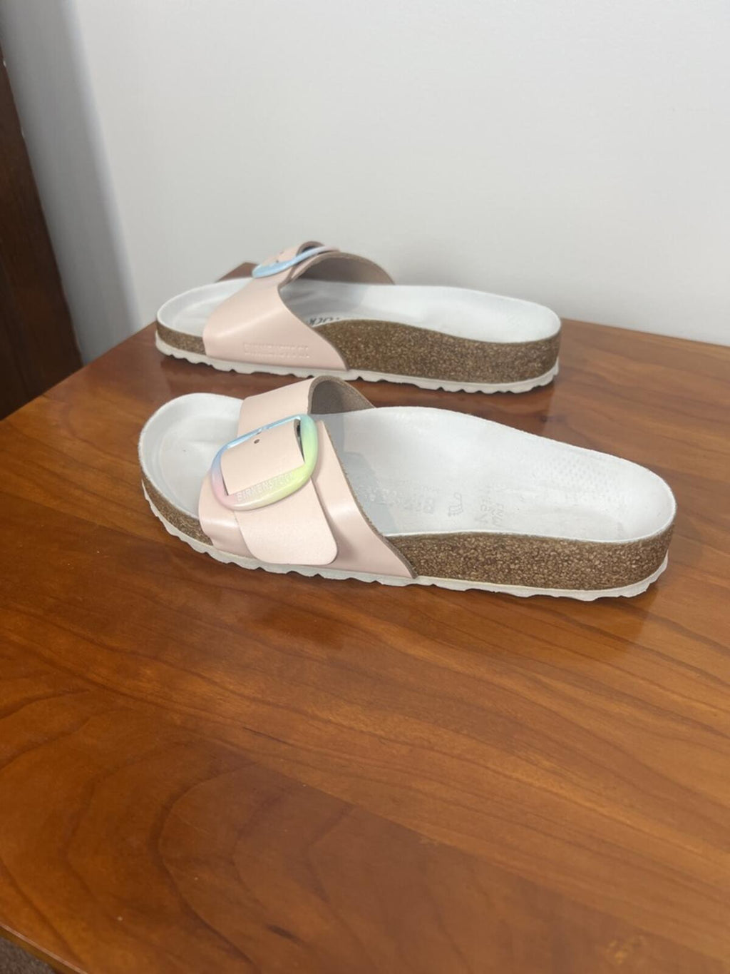 Birkenstock Madrid Sandals EU 37 US 6 - 6 1/2 Blush Pink Pastel Buckle Slide