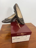 Salvatore Ferragamo Matina Brown Leather Pumps Low Heel Womens 7 B