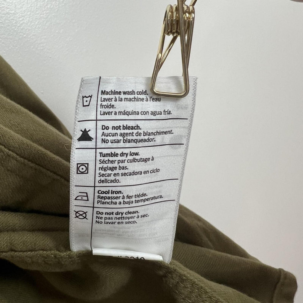 Carhartt Relaxed Fit Olive Button Down Shirt XL Workwear Cotton Utility