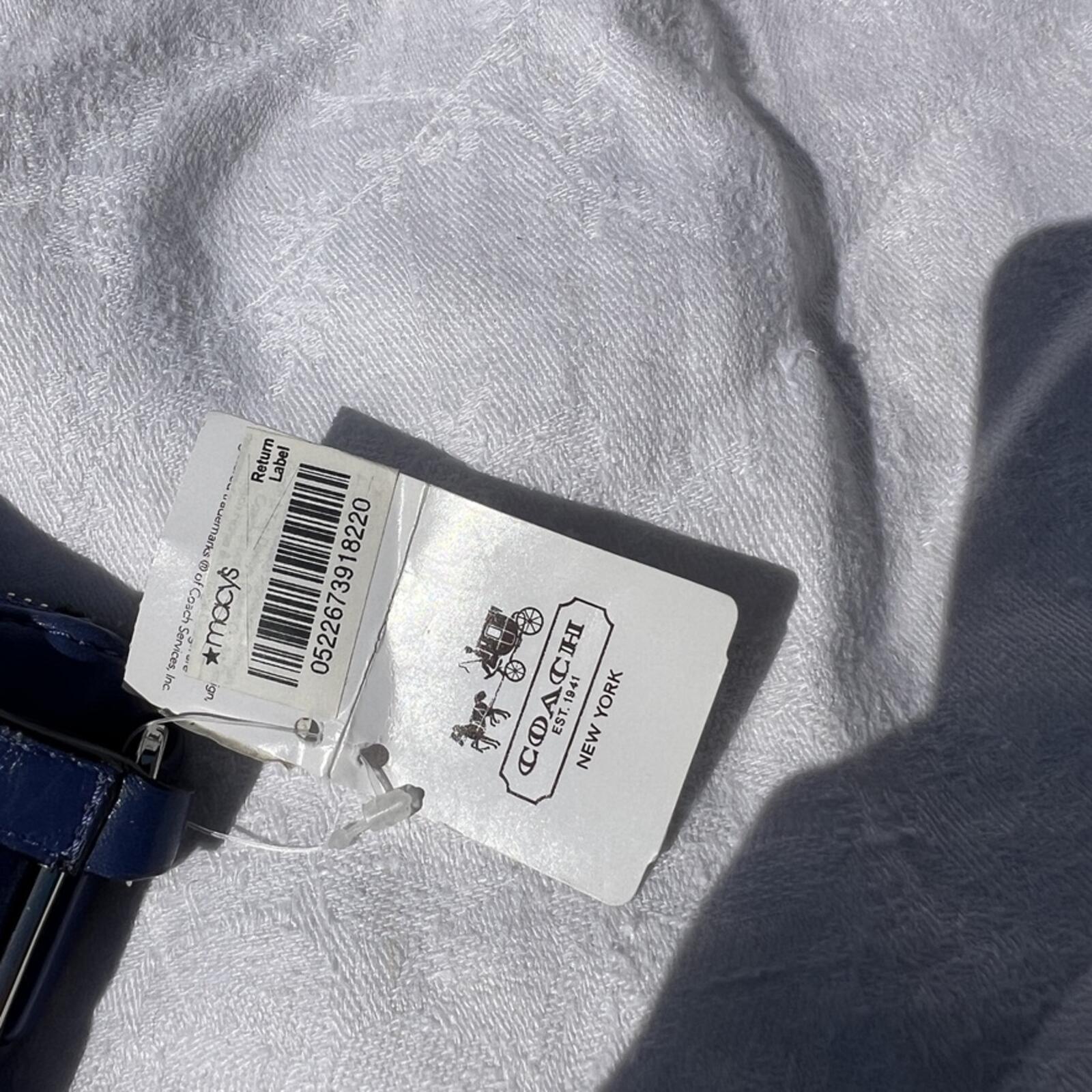NWT Coach Madison East West Swingpack Blue Crossbody F49992 No Tag