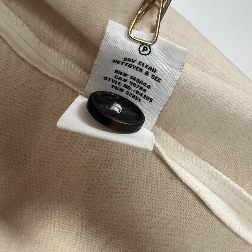 Bagatelle Cream Wool Blend Jacket Contrast Stitch Button Front Coat L