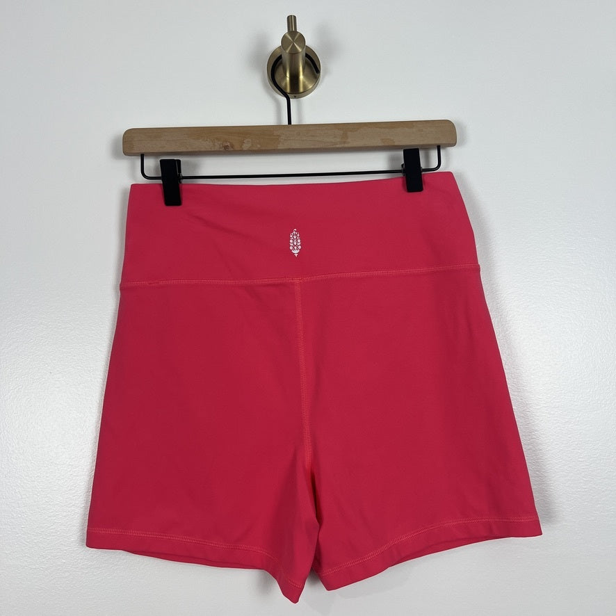 FP Movement Pink Biker Shorts High Rise Workout Athletic Size Large