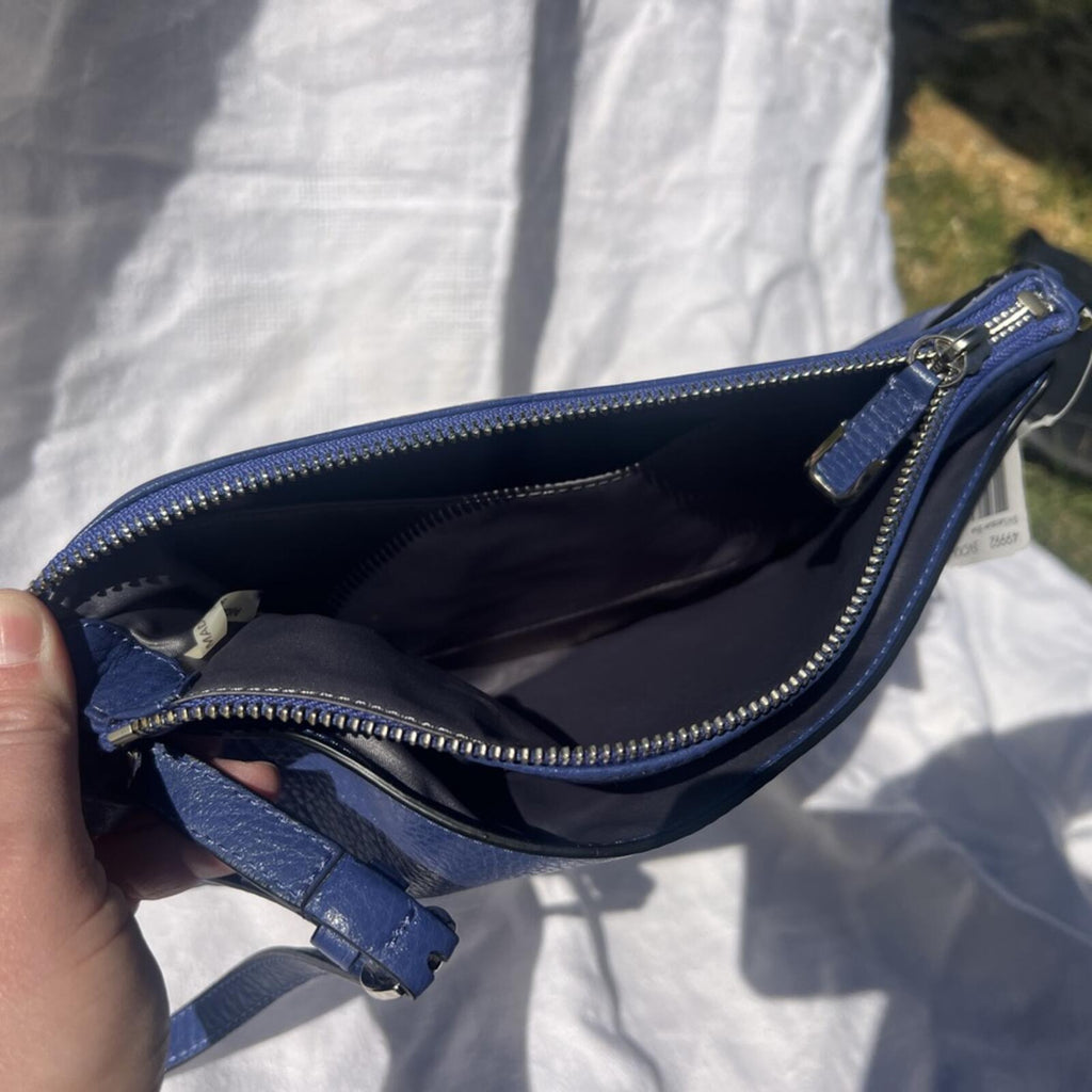 NWT Coach Madison East West Swingpack Blue Crossbody F49992 No Tag