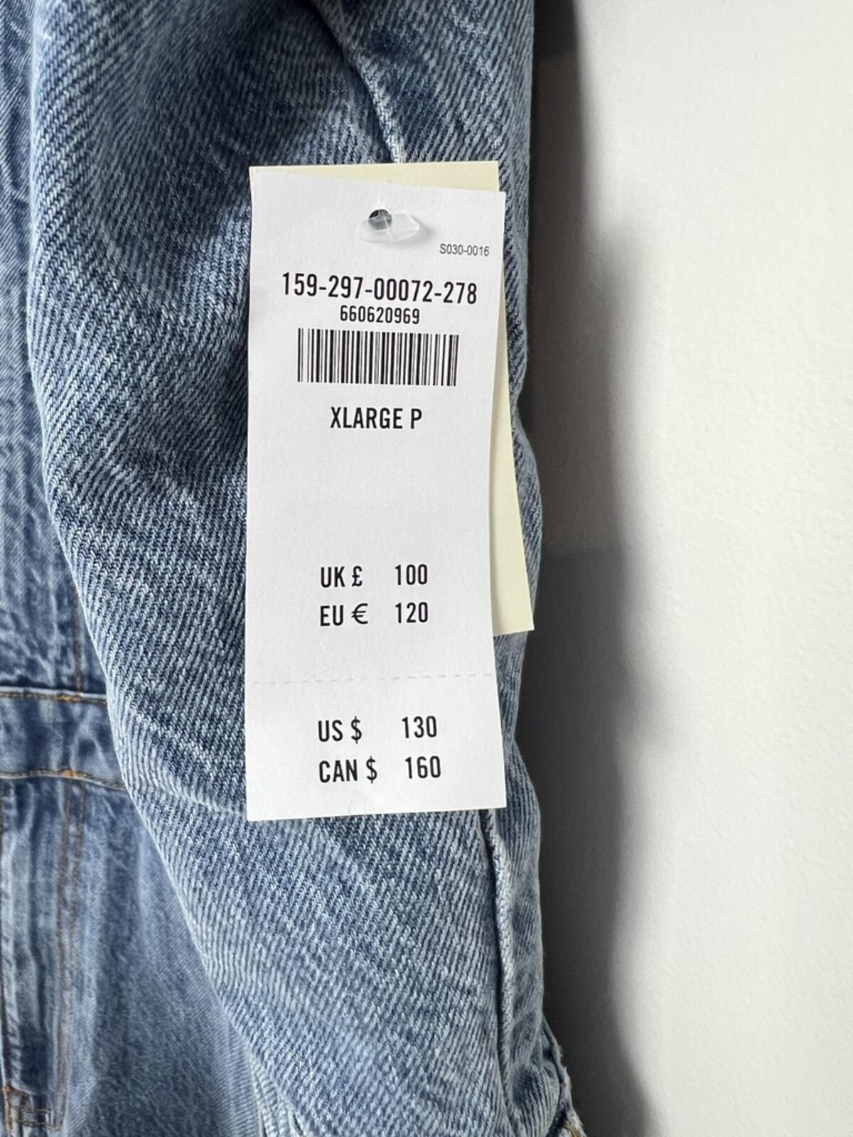 Abercrombie Denim Jumpsuit Short Sleeve Utility Wide Leg NWT XLP