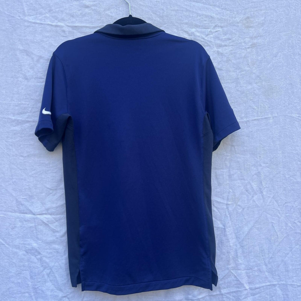 Nike Dri-FIT New England Patriots Polo Shirt Mens M Navy NFL Training
