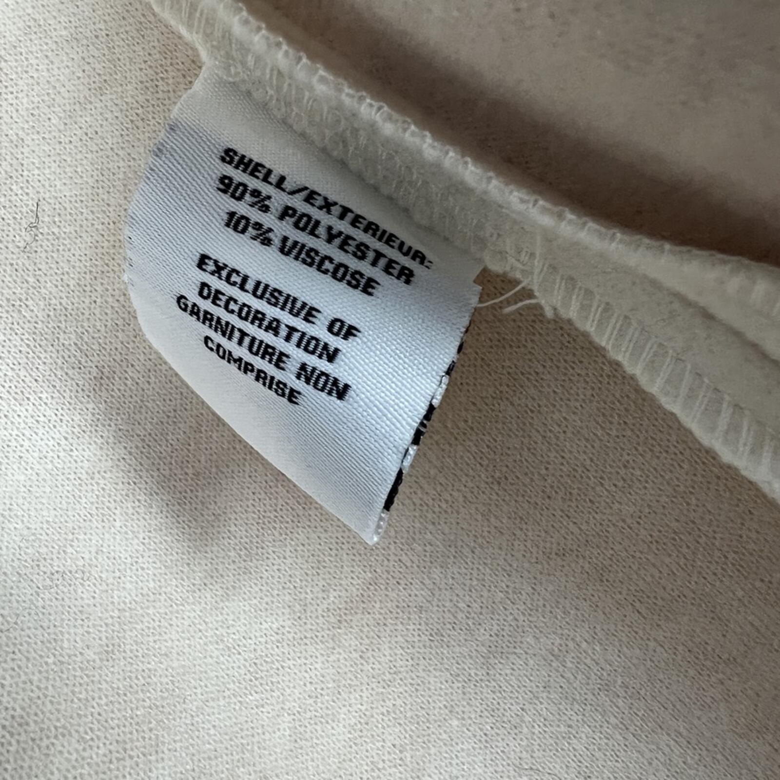 Bagatelle Cream Wool Blend Jacket Contrast Stitch Button Front Coat L