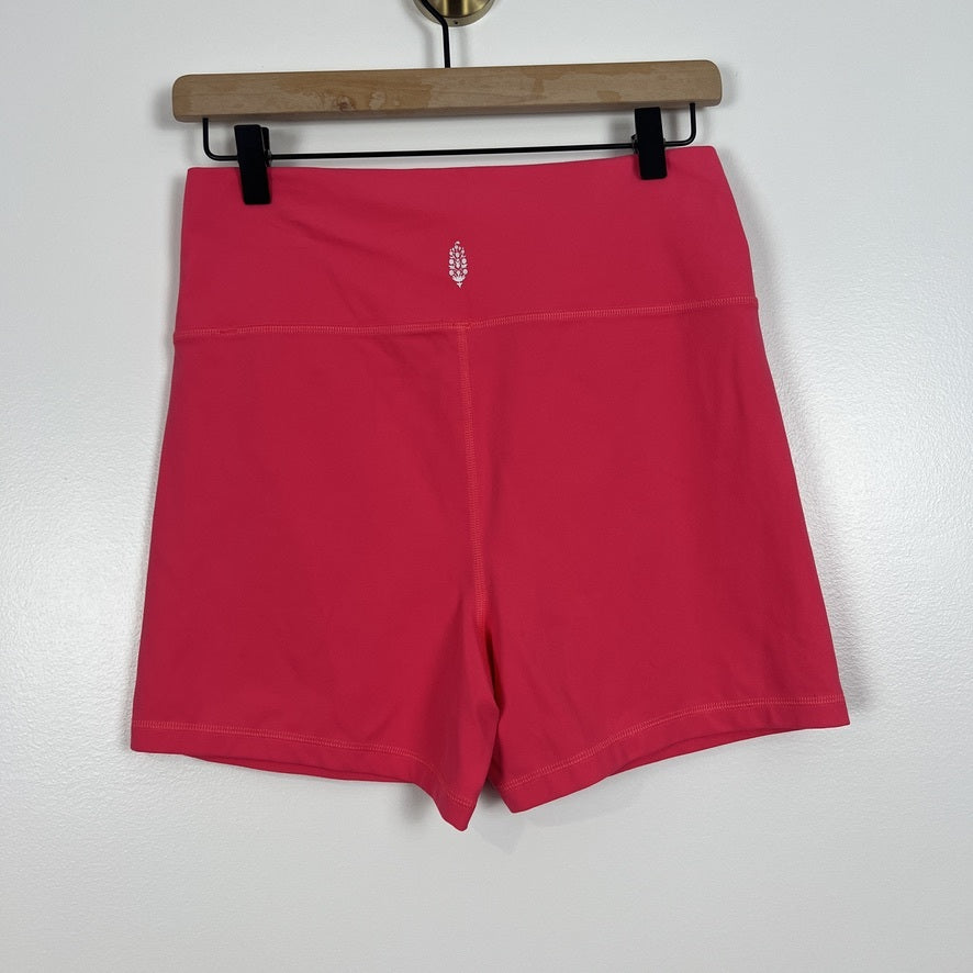 FP Movement Pink Biker Shorts High Rise Workout Athletic Size Large