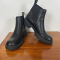 Coach Black Leather Chelsea Boots Lug Sole Ankle Boot Womens 5.5