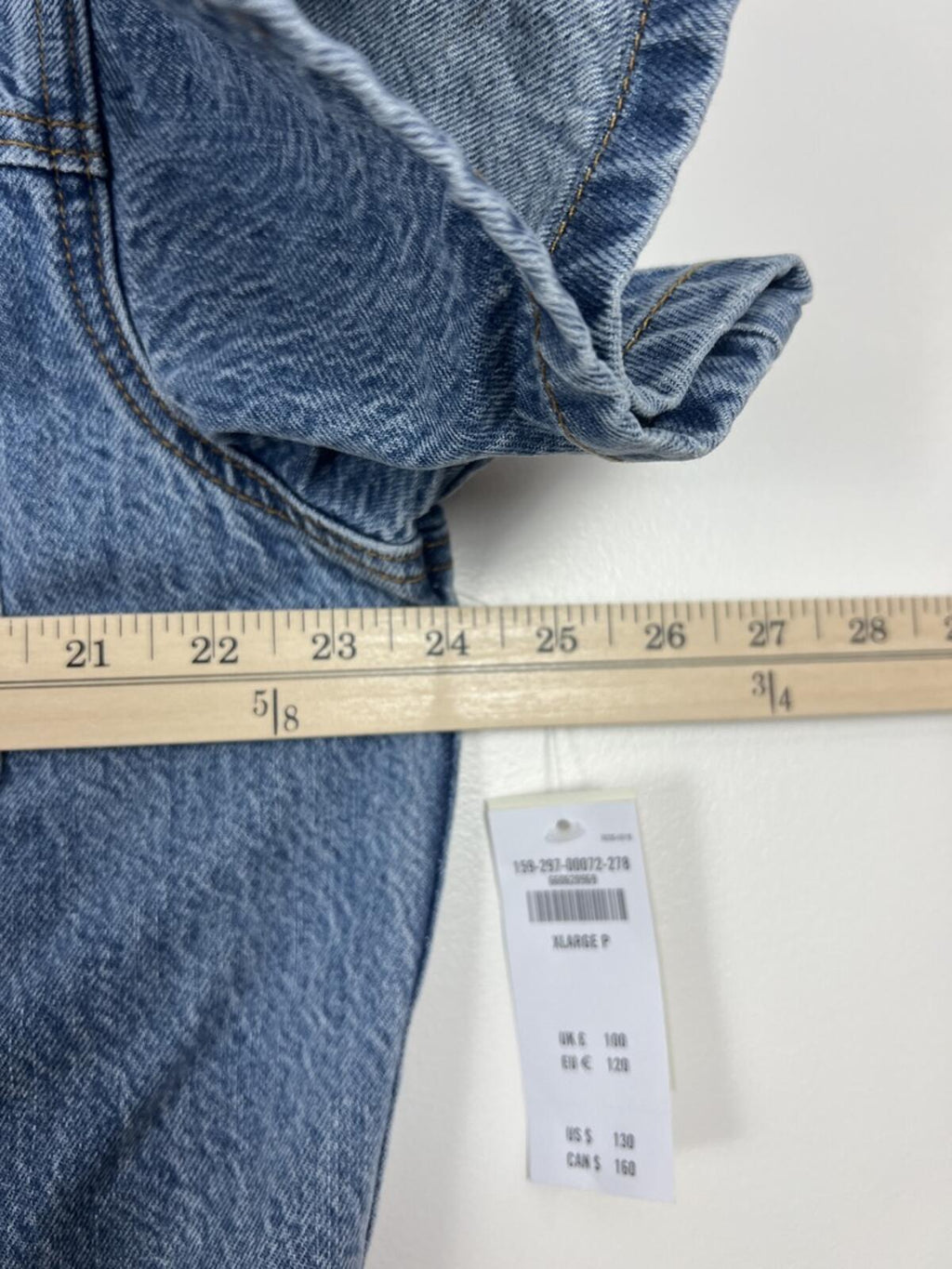 Abercrombie Denim Jumpsuit Short Sleeve Utility Wide Leg NWT XLP