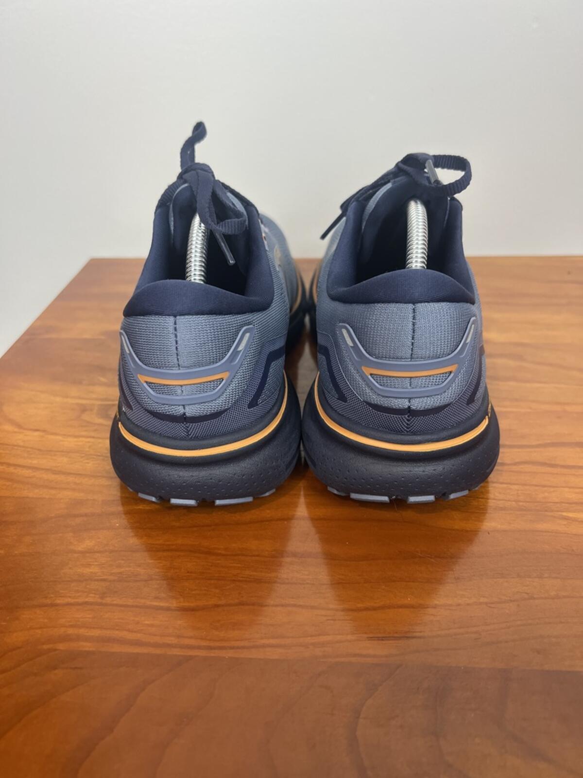 Brooks Ghost 15 Running Shoes Mens 7 Gray Blue Orange NWOT Try On Only
