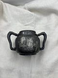 Antique Colonial Quadruple Silver Plate Company Sugar Bowl - Hand Engraved