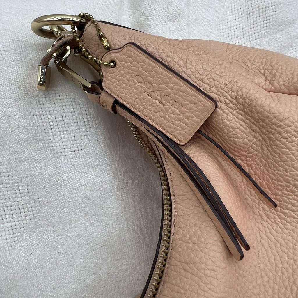 Coach Jules Hobo Bag C9190 Faded Blush Pebbled Leather Shoulder Crossbody Purse