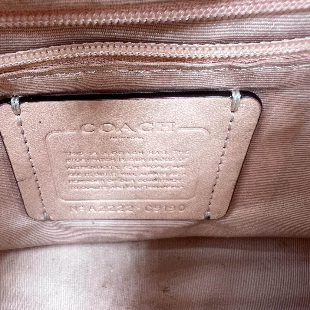 Coach Jules Hobo Bag C9190 Faded Blush Pebbled Leather Shoulder Crossbody Purse