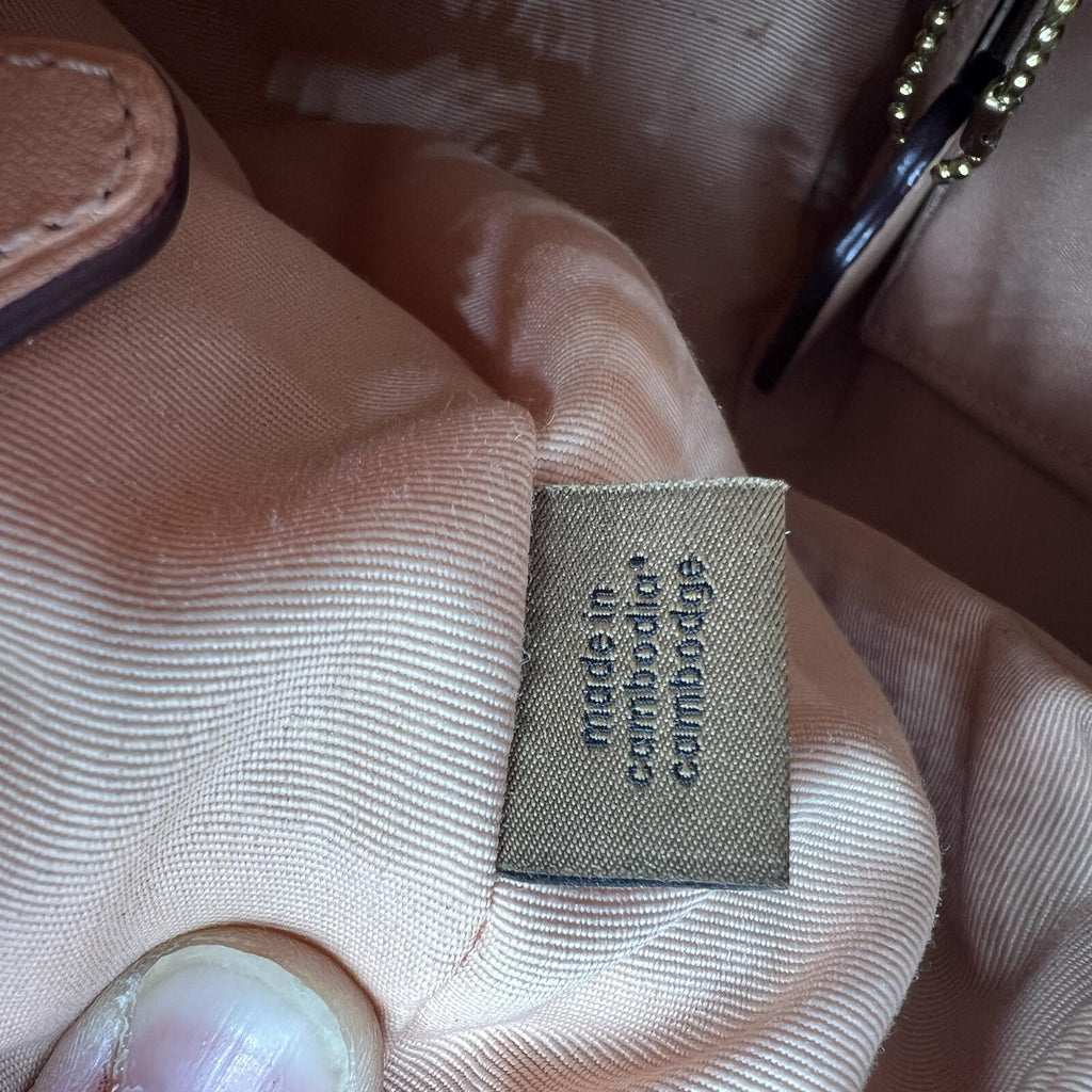 Coach Jules Hobo Bag C9190 Faded Blush Pebbled Leather Shoulder Crossbody Purse