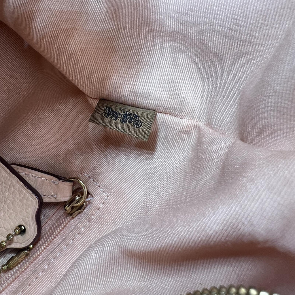 Coach Jules Hobo Bag C9190 Faded Blush Pebbled Leather Shoulder Crossbody Purse