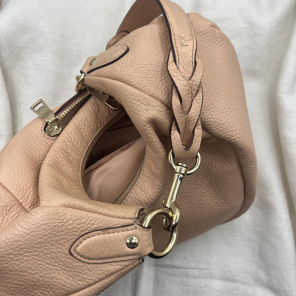Coach Jules Hobo Bag C9190 Faded Blush Pebbled Leather Shoulder Crossbody Purse