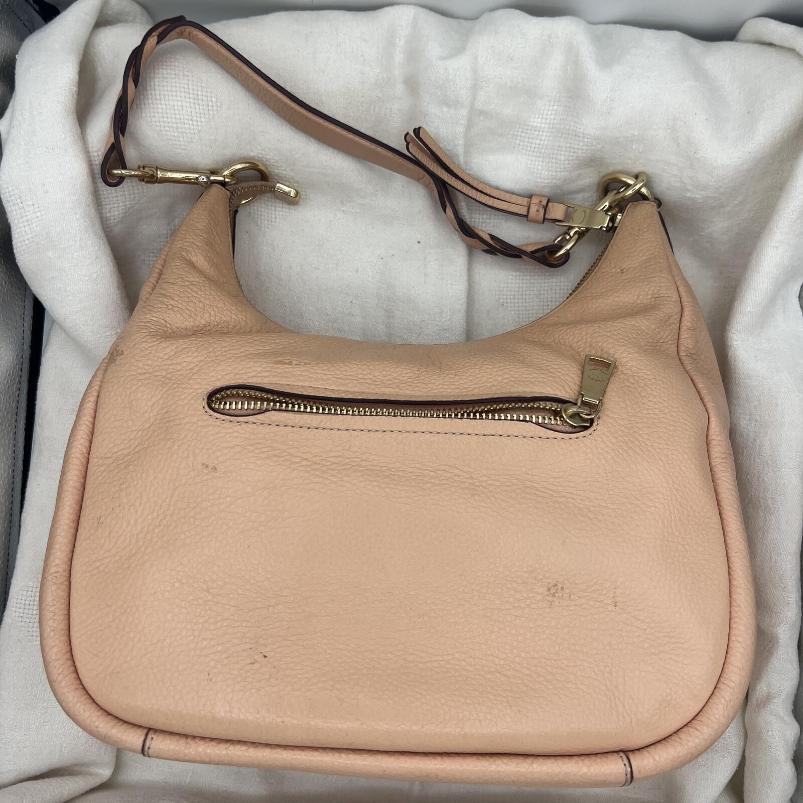 Coach Jules Hobo Bag C9190 Faded Blush Pebbled Leather Shoulder Crossbody Purse