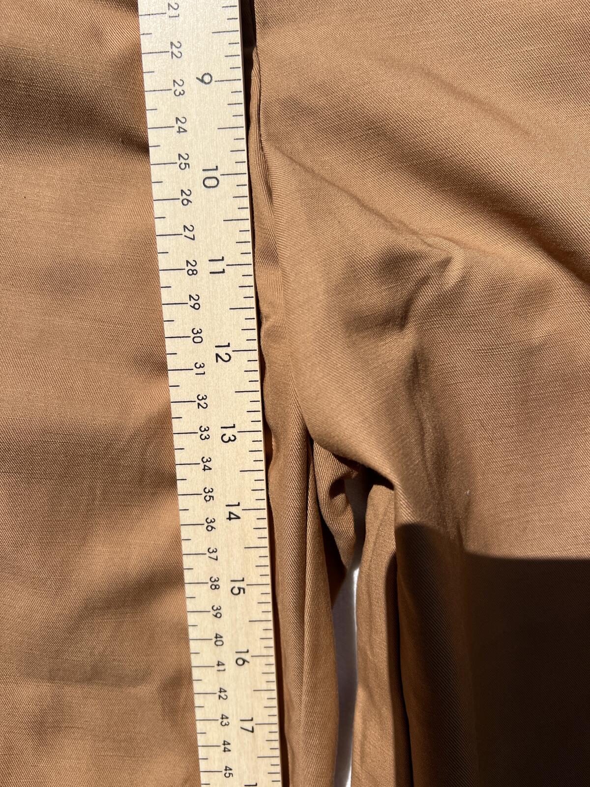 LOFT Petite Wide Leg Crop Cargo Pants Camel Brown Size 12P NWT
