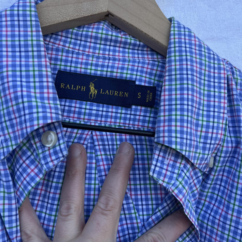 Ralph Lauren Men’s Plaid Button Down Shirt Size Small Long Sleeve Classic Fit