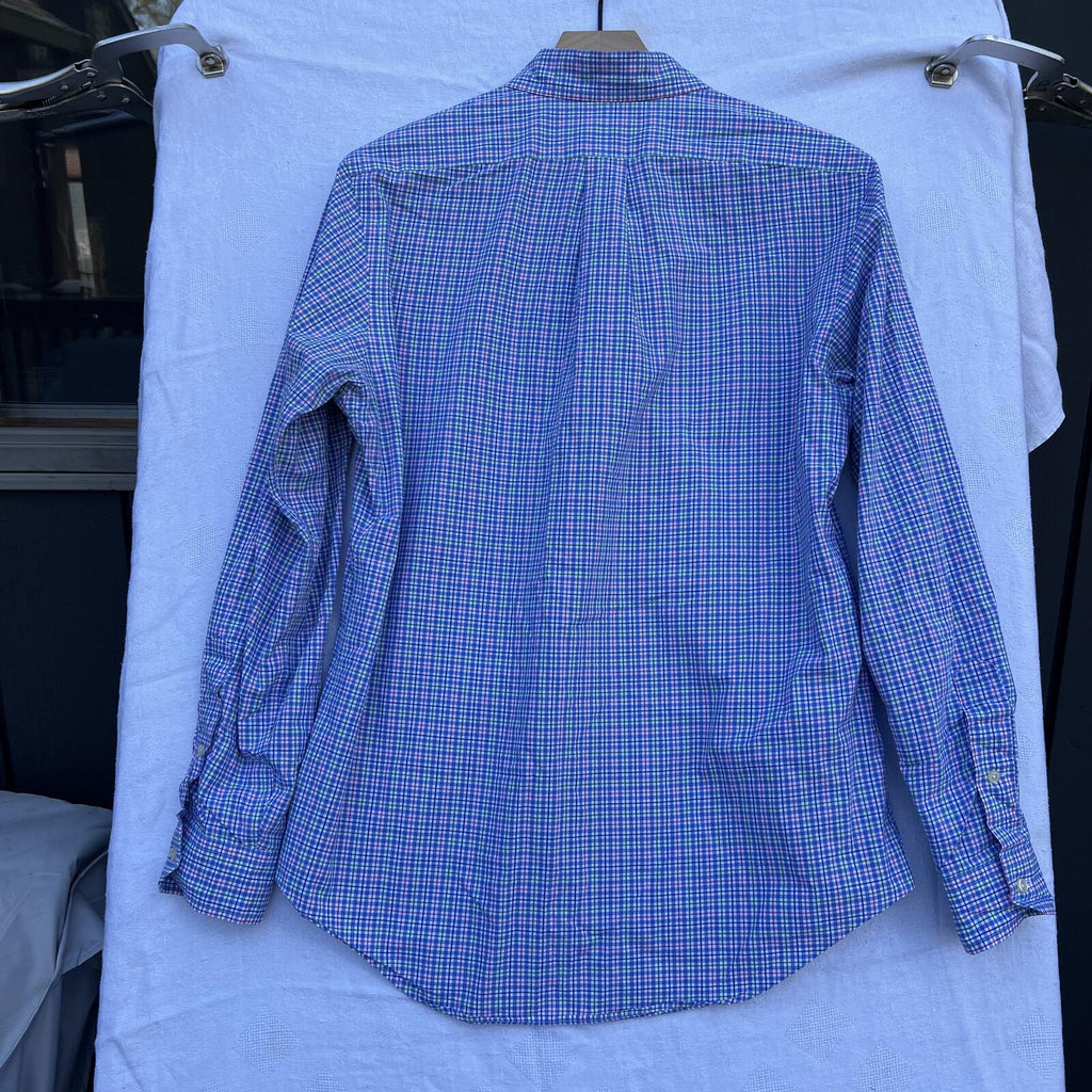 Ralph Lauren Men’s Plaid Button Down Shirt Size Small Long Sleeve Classic Fit