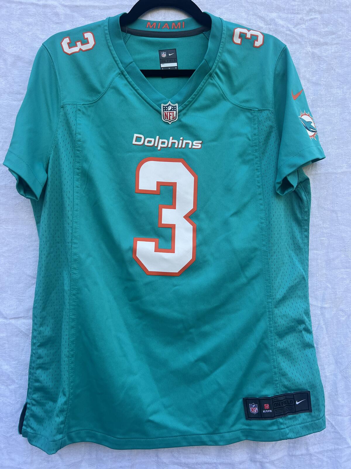 Nike Dolphins Rosen #3 Jersey Womens XL NFL On Field Football Shirt - Draft BUST
