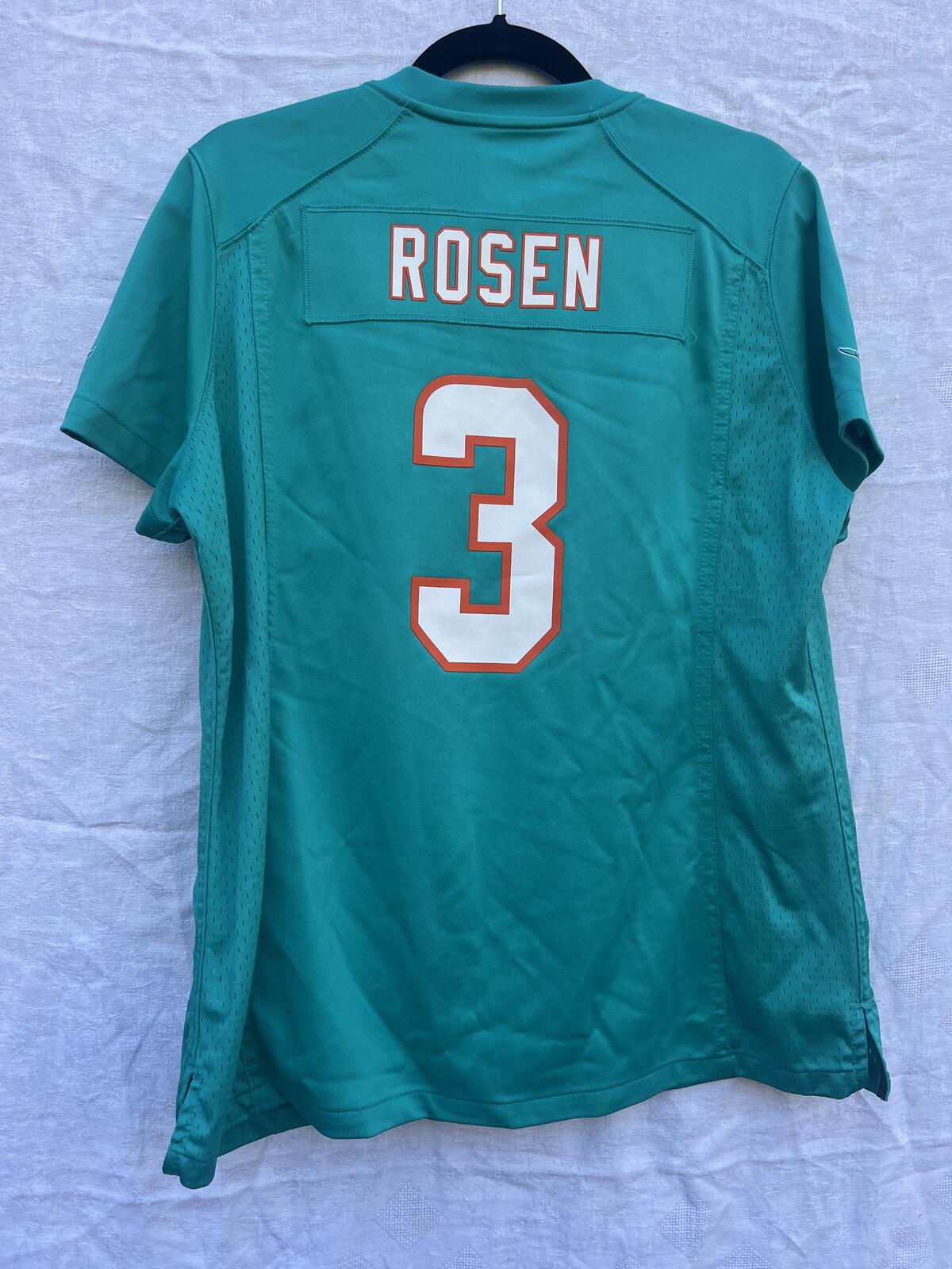 Nike Dolphins Rosen #3 Jersey Womens XL NFL On Field Football Shirt - Draft BUST