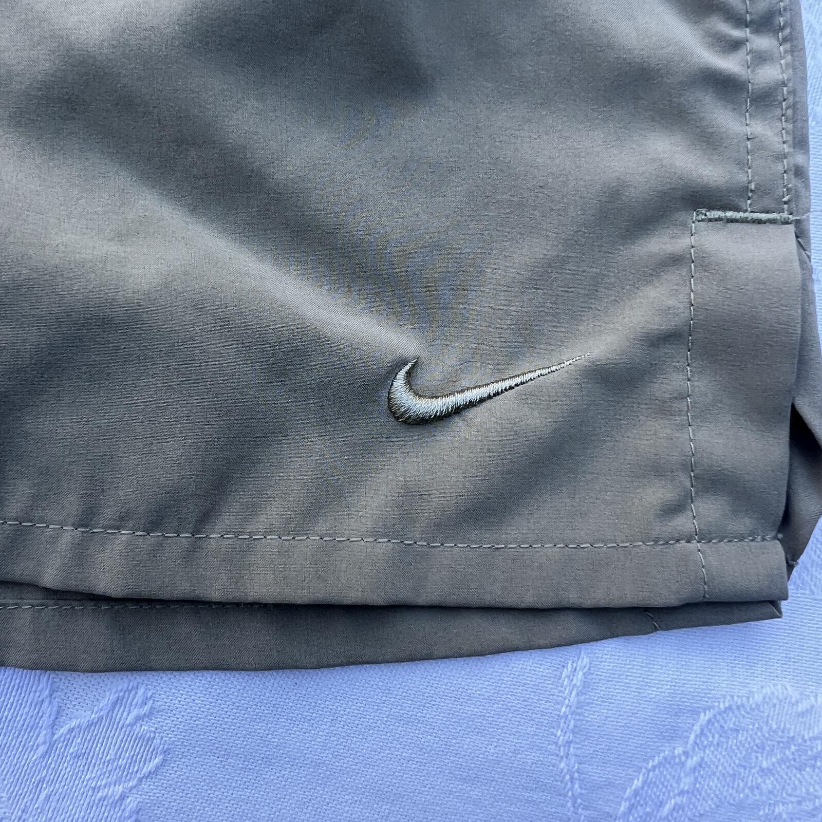 Nike Dri-FIT Running Shorts Mens Large Tan Athletic Gym Workout Lined
