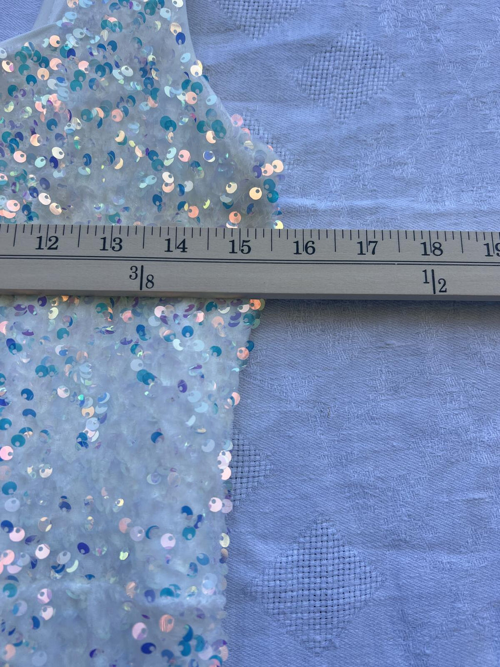 NWT Show Me Your Mumu Sequin Midi / Maxi Dress XL White Iridescent Party Glam