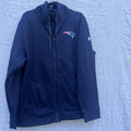 Under Armour Patriots Full Zip Hoodie XL Navy NFL Combine Authentic