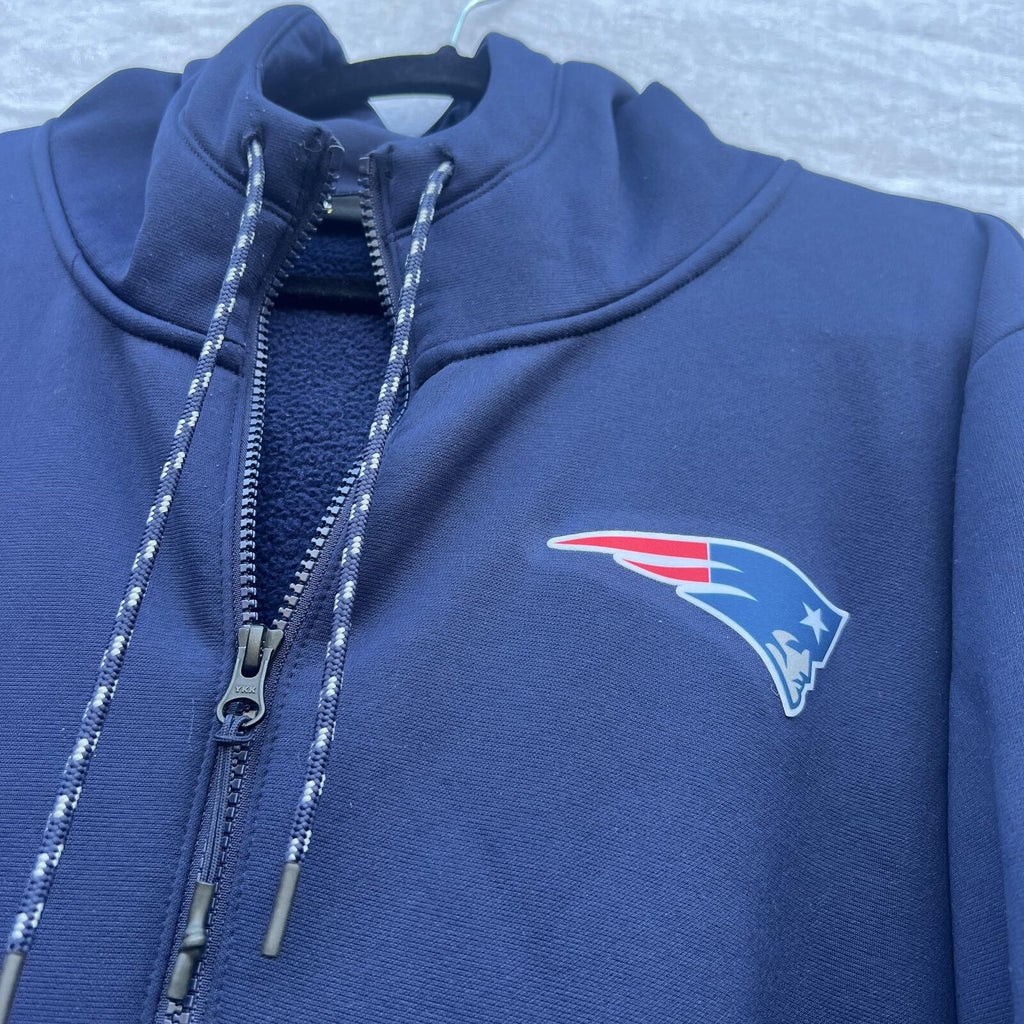 Under Armour Patriots Full Zip Hoodie XL Navy NFL Combine Authentic