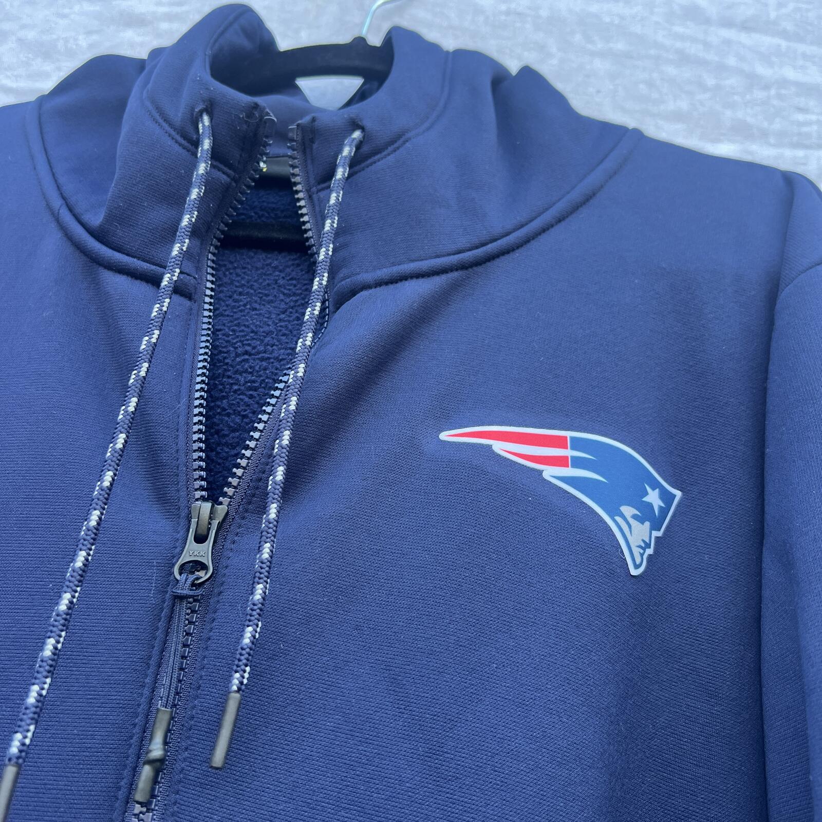 Under Armour Patriots Full Zip Hoodie XL Navy NFL Combine Authentic