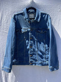 Bagatelle Denim Jacket Womens XL Blue Stretch Trucker Classic Casual Coat