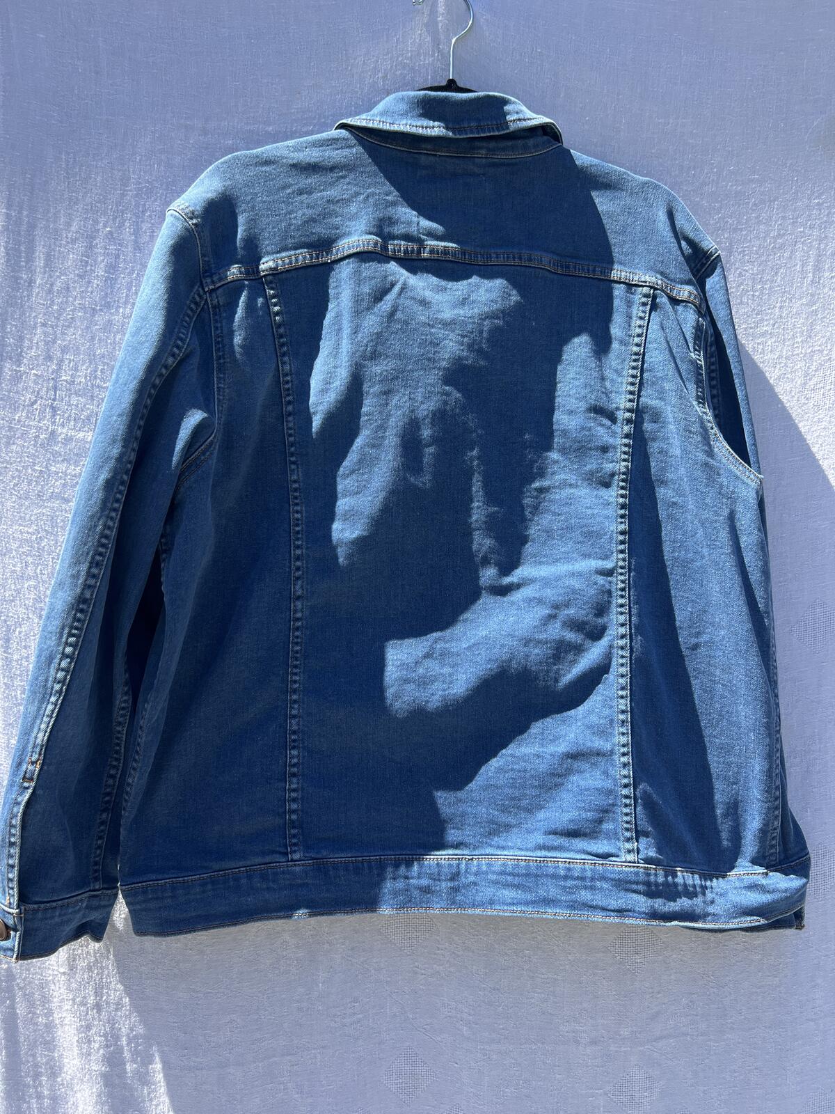 Bagatelle Denim Jacket Womens XL Blue Stretch Trucker Classic Casual Coat