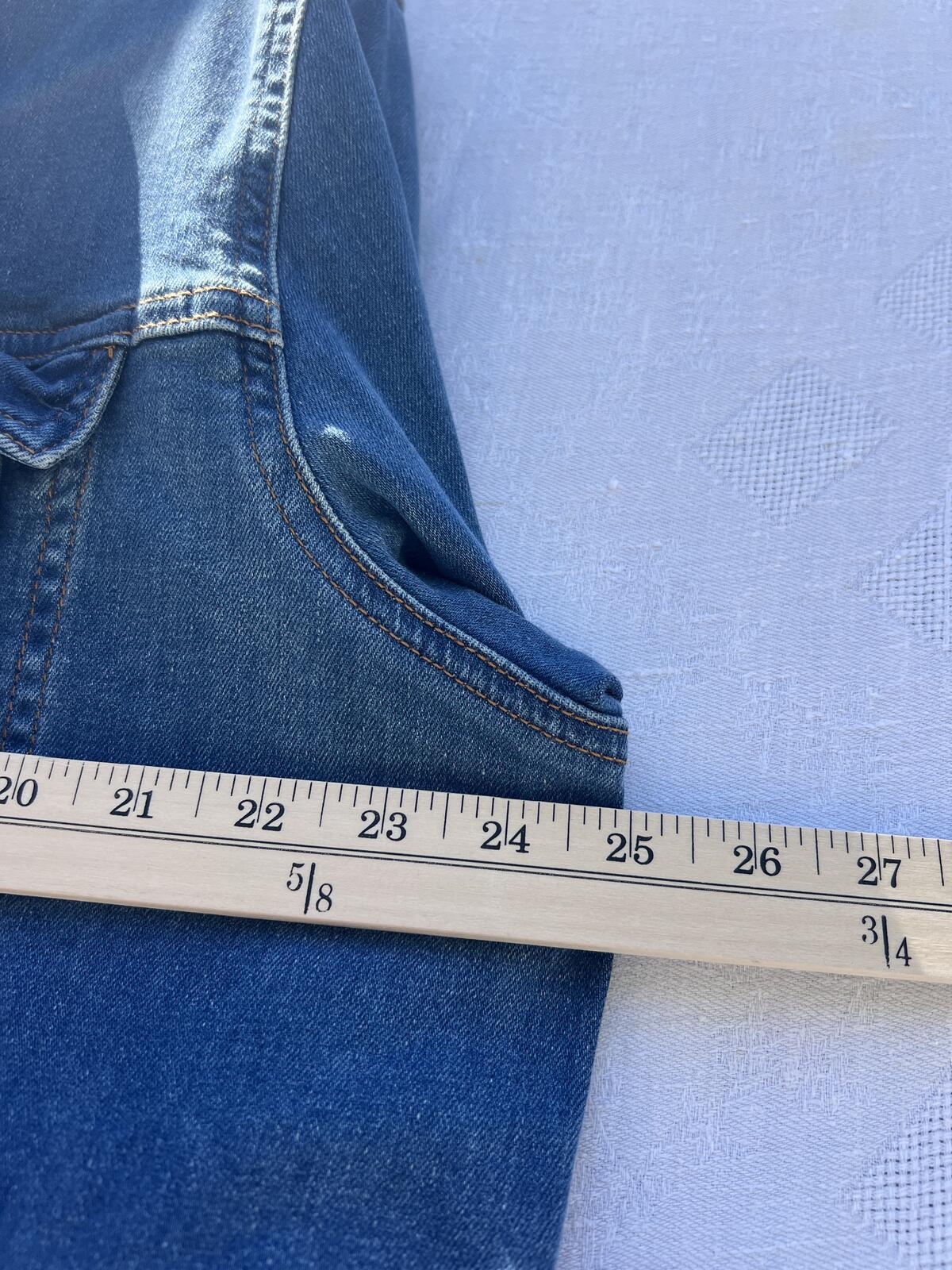 Bagatelle Denim Jacket Womens XL Blue Stretch Trucker Classic Casual Coat