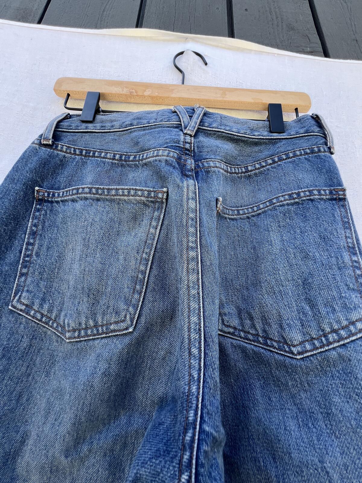 Veronica Beard Taylor Wide Leg Jeans High Rise Blue Denim Size 26
