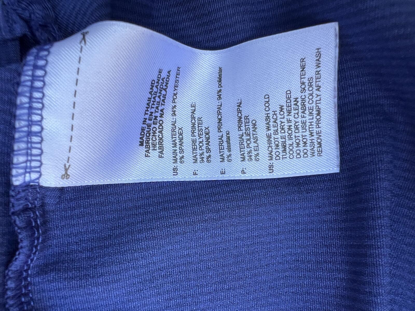 Adidas Golf Polo Shirt Blue Performance Stretch Mens Size Large L
