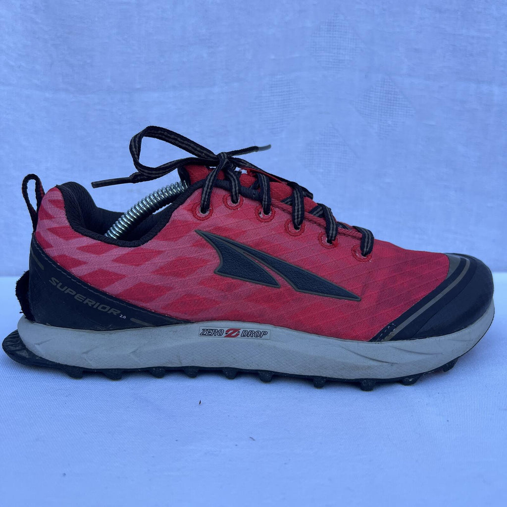 Altra Superior 2.0 Womens 6 Trail Running Shoes Red Zero Drop Sneakers