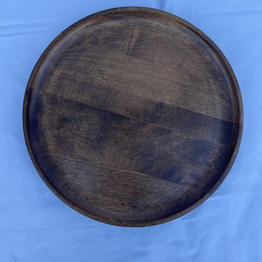 Woodbury's of Shelburne VT Solid Wood Lazy Susan Turntable 12" Round Tray