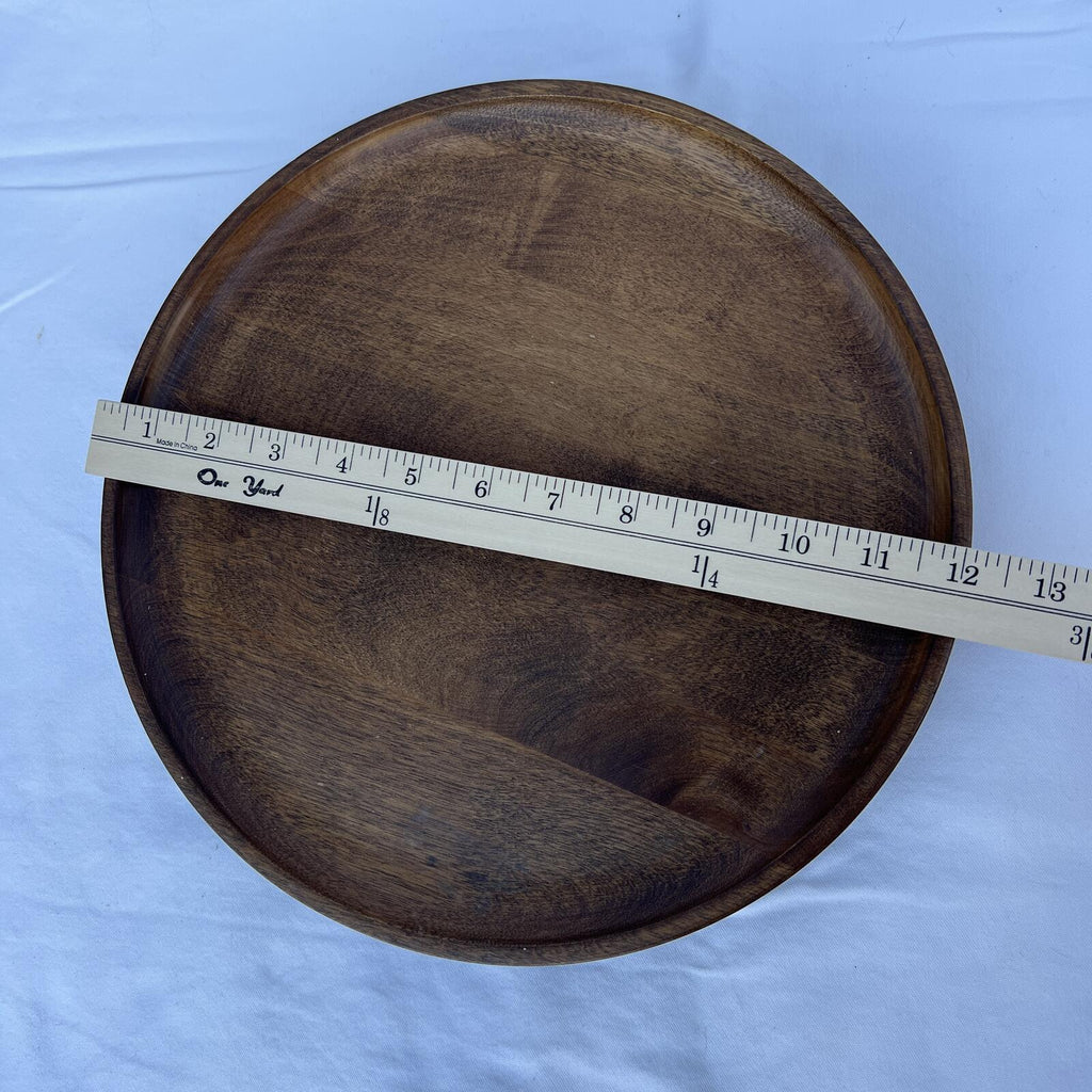 Woodbury's of Shelburne VT Solid Wood Lazy Susan Turntable 12" Round Tray