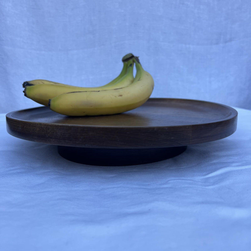 Woodbury's of Shelburne VT Solid Wood Lazy Susan Turntable 12" Round Tray