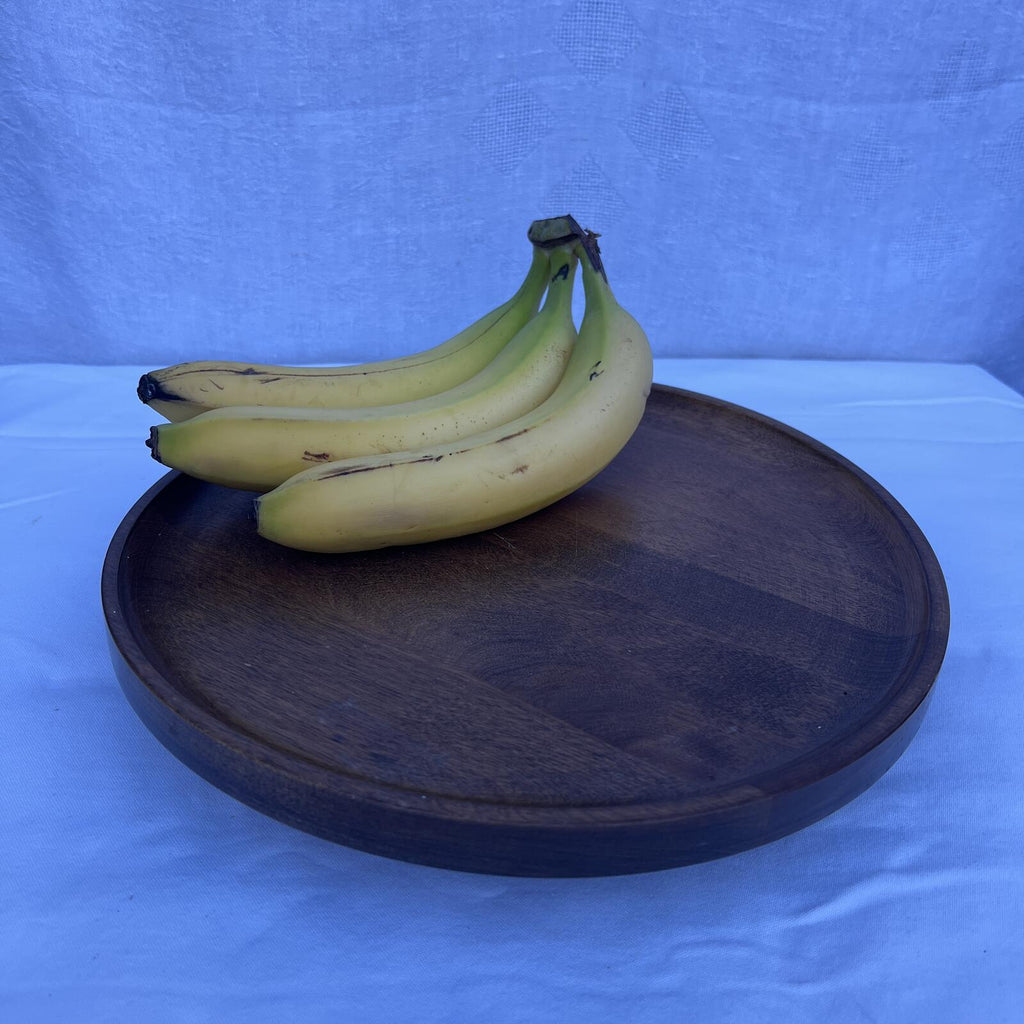 Woodbury's of Shelburne VT Solid Wood Lazy Susan Turntable 12" Round Tray