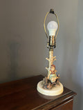 Goebel Hummel Lamp Girl on Bench Tree Vintage Figurine Base No Shade
