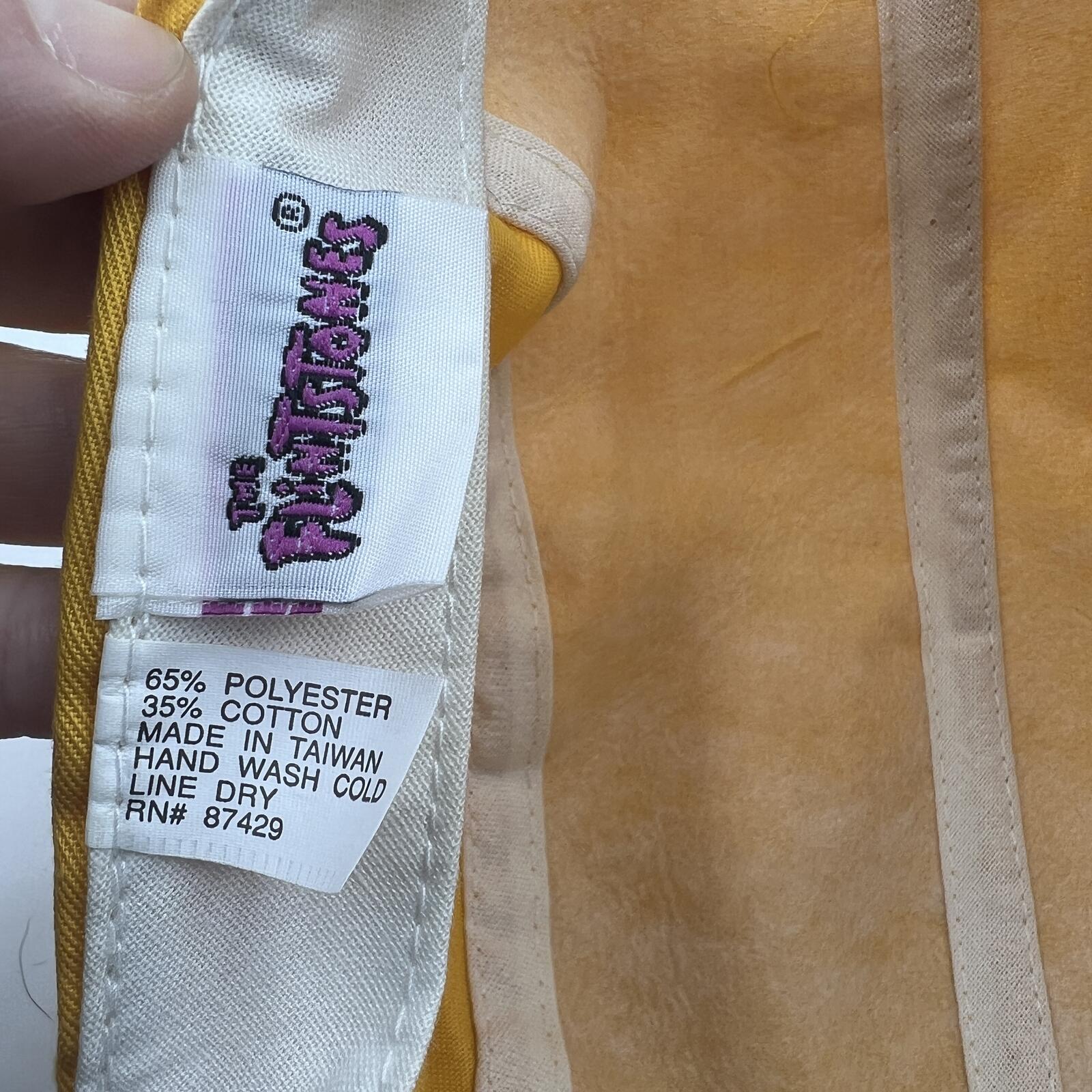 Vintage Flintstones Fred Flintstone Snapback Hat Yellow Blue Cap USA