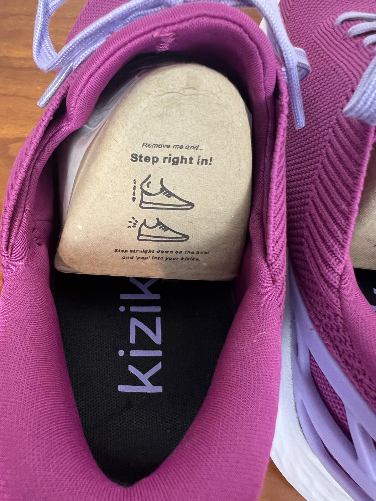NWT Kizik Athens Hands Free Sneakers Fuchsia Wide Womens 9.5 Mens 8