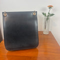 Urban Outfitters Black Leather Crossbody Bag Gold Hardware Minimal Chic