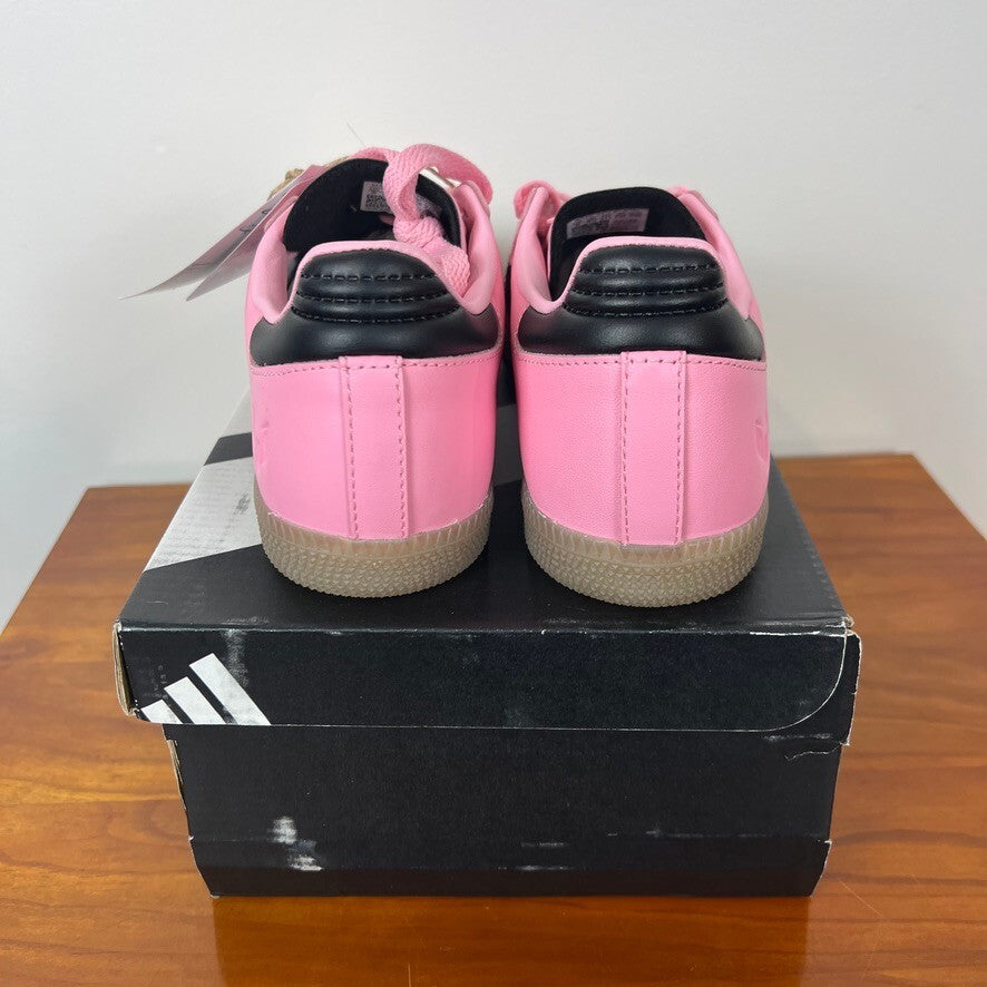 Adidas Samba Messi J Pink Black Gum Sneakers JR0424 Women's 5 NWT New