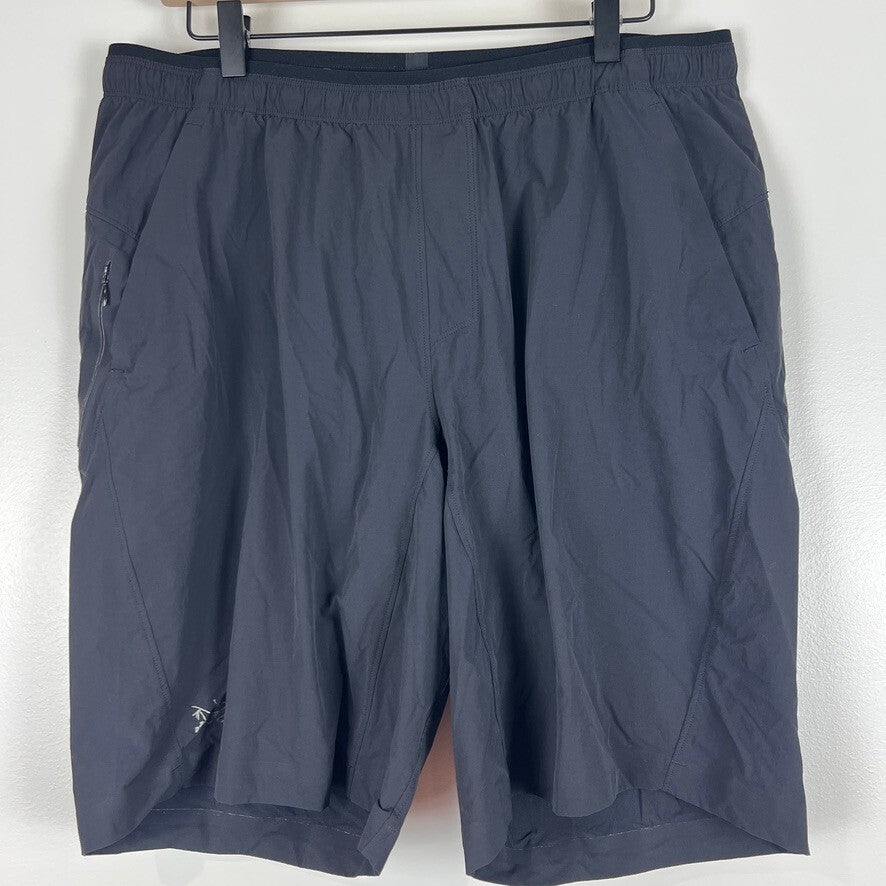 Arc'teryx Aptin Men's Black Trail Running Shorts Large Lightweight Stretch