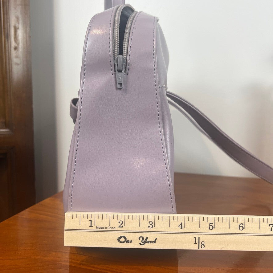 Sequoia Paris Lavender Leather Hand Bag NWT Vintage Ring Detail Chic