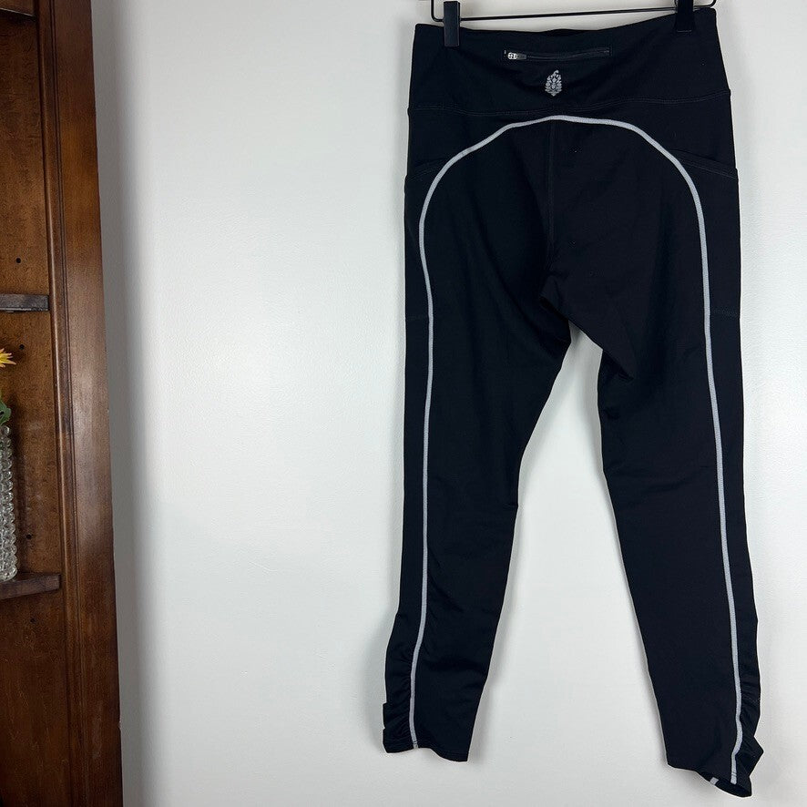 Free People Movement Black High Rise Leggings Side Pocket Women's Medium